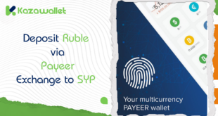 Deposit Ruble via Payeer, Exchange to Syrian Pound, and Withdraw with Kazawallet.