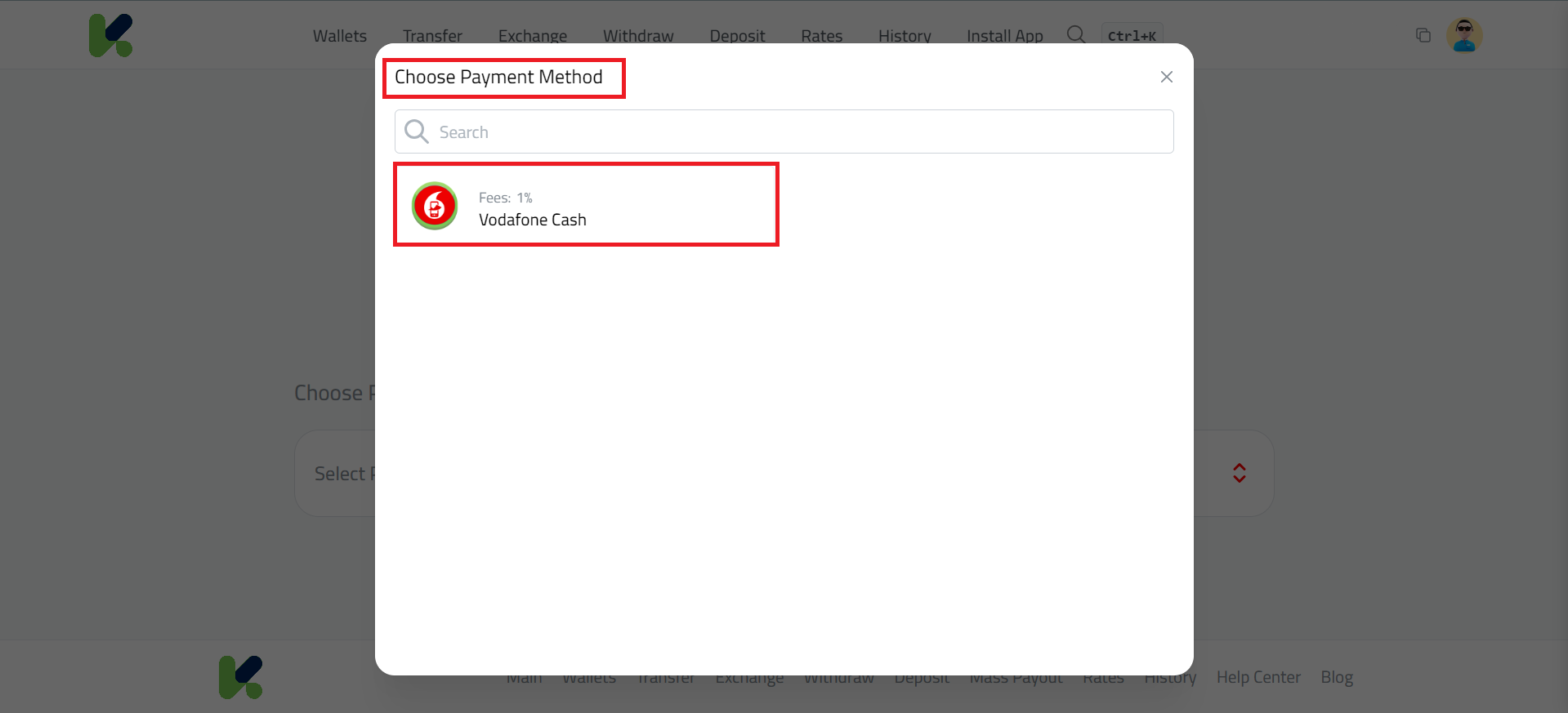 Steps to Deposit Egyptian Pounds via Vodafone Cash