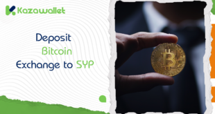 Deposit Bitcoin in Kazawallet, exchange it to Syrian pound and withdraw it