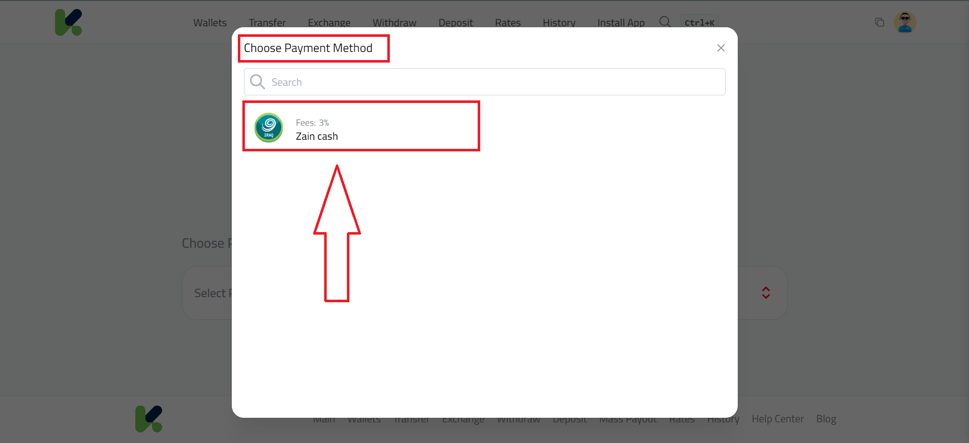 Steps to Deposit IQD via Zain Cash into Kazawallet