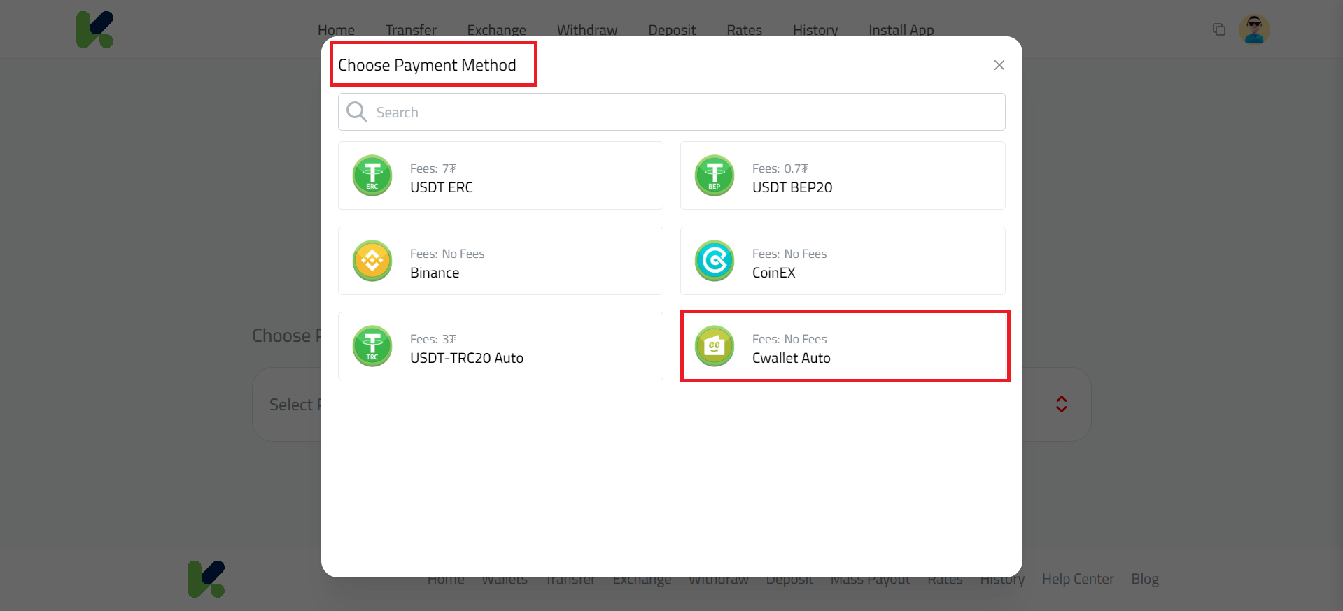 Step-by-Step Withdraw USDT to Cwallet via Kazawallet