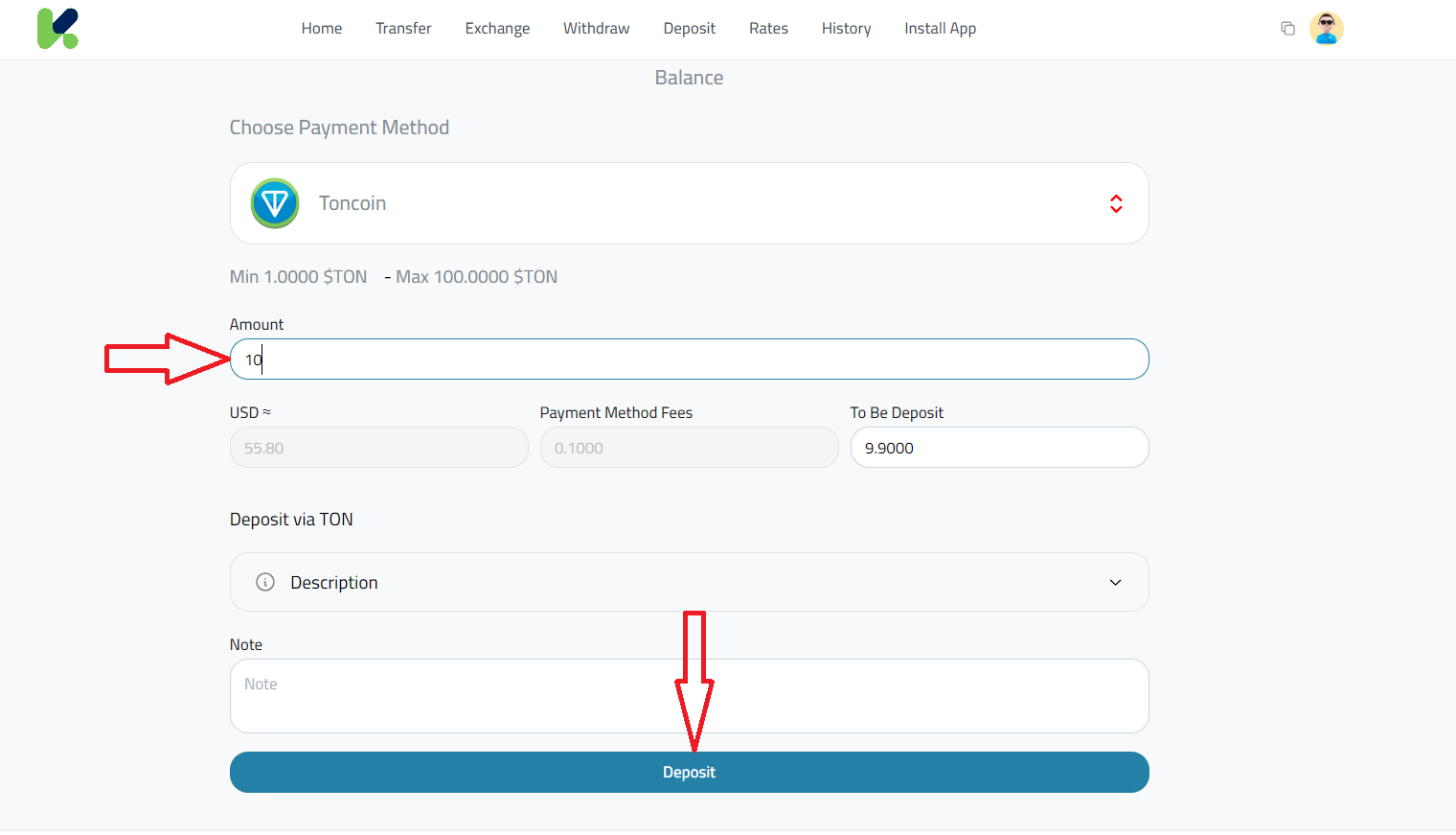 Step-by-Step Guide to Deposit Toncoin into Kazawallet